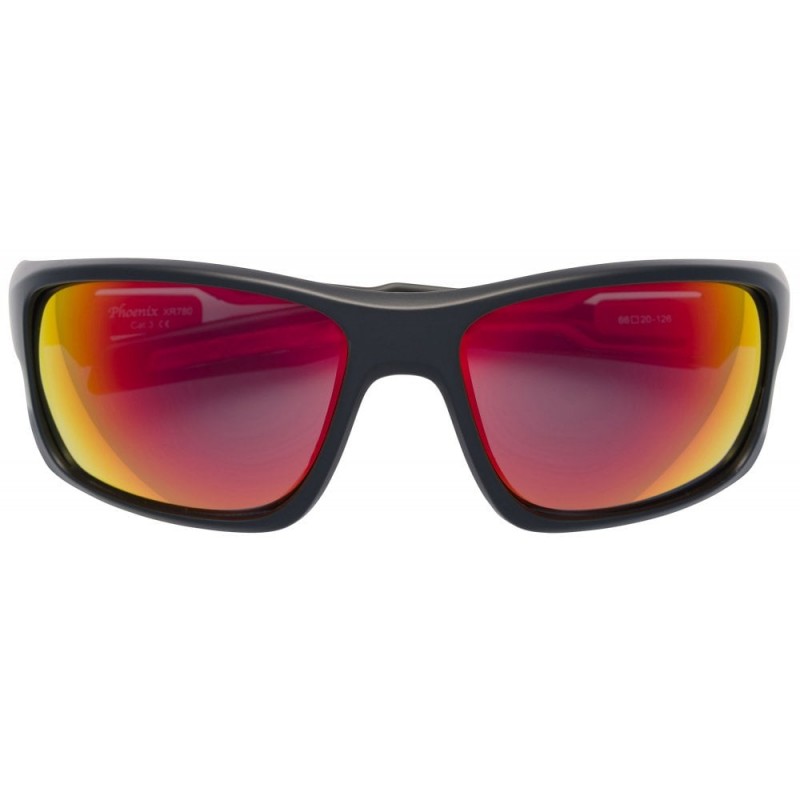 Bloc Phoenix Sunglasses Black/Red with Red Mi