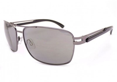 Stone by Bloc Pilot Style Sunglasses Silver/Black with Gold Flash Lens ST611