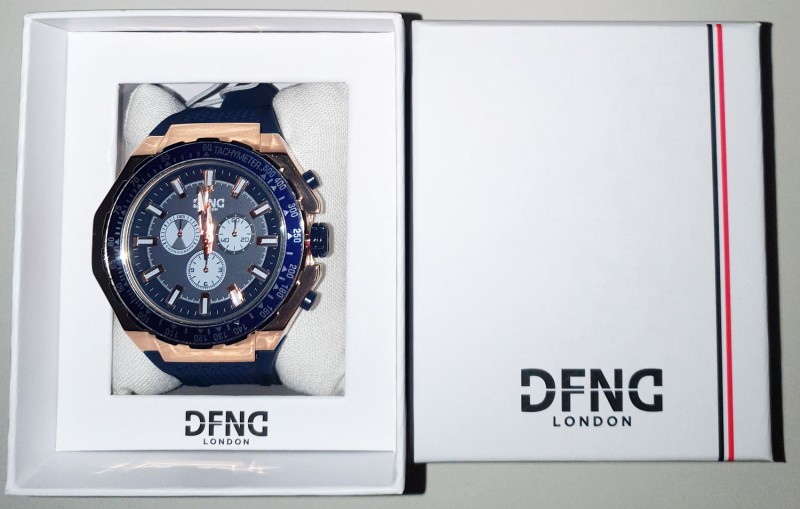 DFND Oversize Gents Fashion Watch Rose Gold &