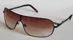 sundog fold single lens unisex golf sunglasses gunmetal with brown lens