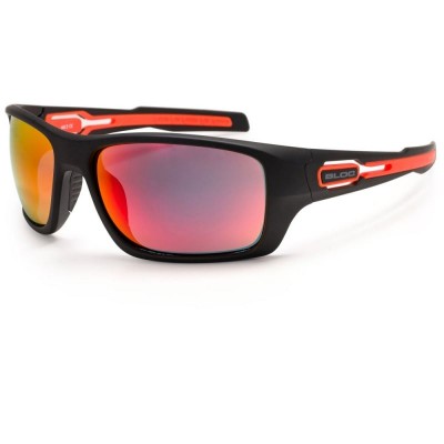 Bloc Phoenix Sunglasses Black/Red with Red Mirror Lenses XR780